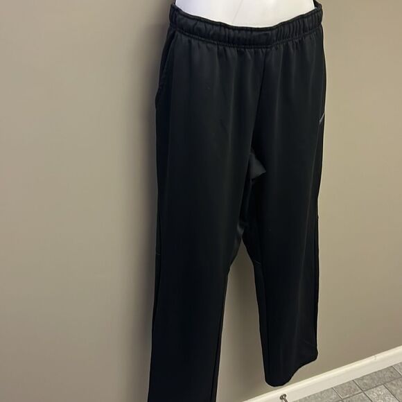Nike Drifit Black Elastic Waistband w/ Drawstrings Running Warmup Pant- Large - Picture 3 of 16